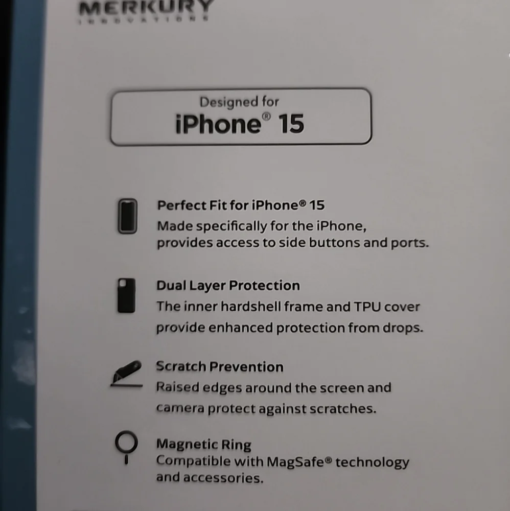 iPHONE 15 Protector Pack Mercury 3 IN 1 TINT Gradient Case Screen & Lens Magsafe